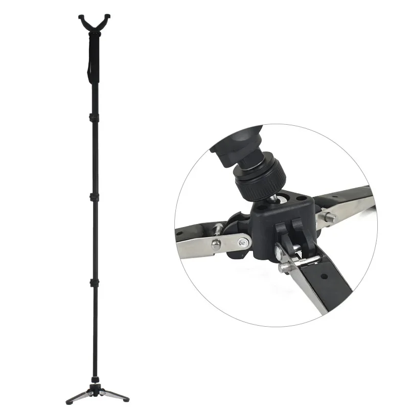 Hunting Shooting Rack Outdoor Hunting Tripod Durable Adjustable Height Hunting Stand Aluminum V-Yoke Shooting Rack Multifunctio Safe Accessory