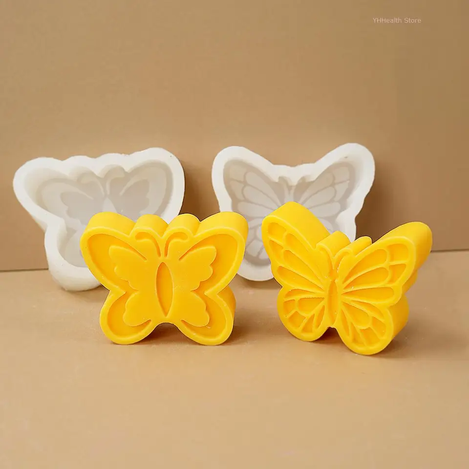 Butterfly Fondant & Chocolate Molds - 3 Pack Food Grade Silicone Mold For Candy, Soap, Resin