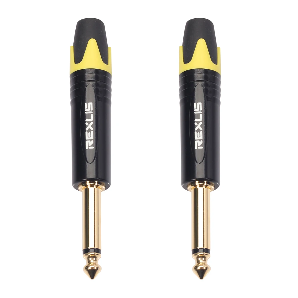 6.35 mm stereo jack plug for DIY audio soldering for microphone guitar