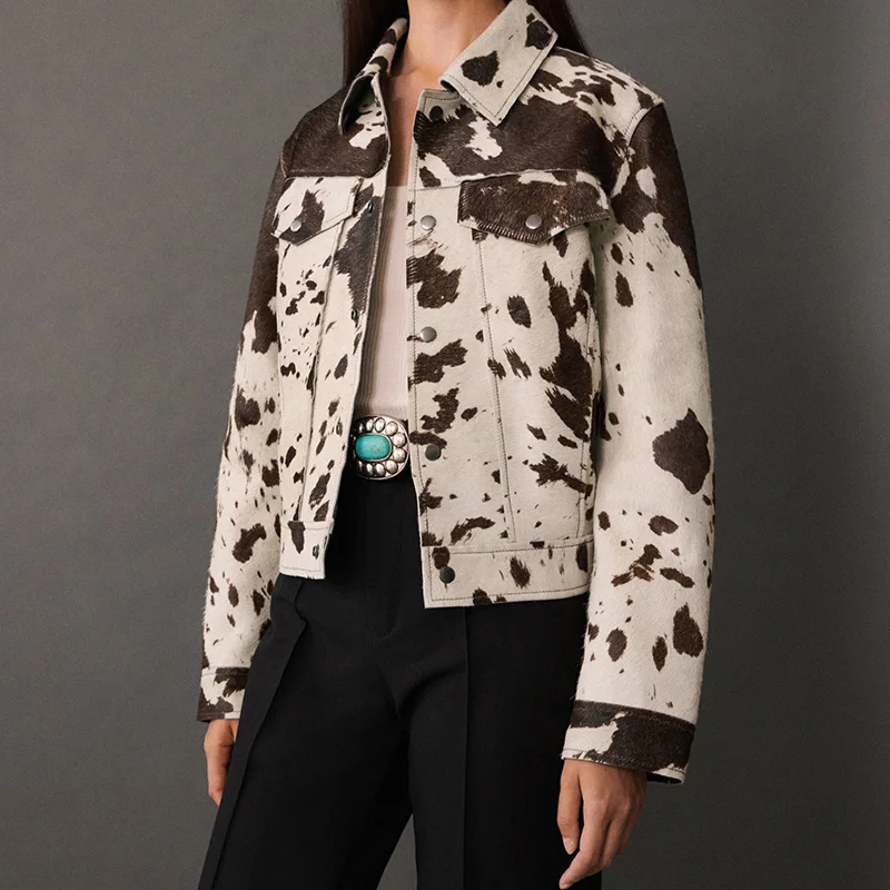 Jaqueta Feminina Cow Print