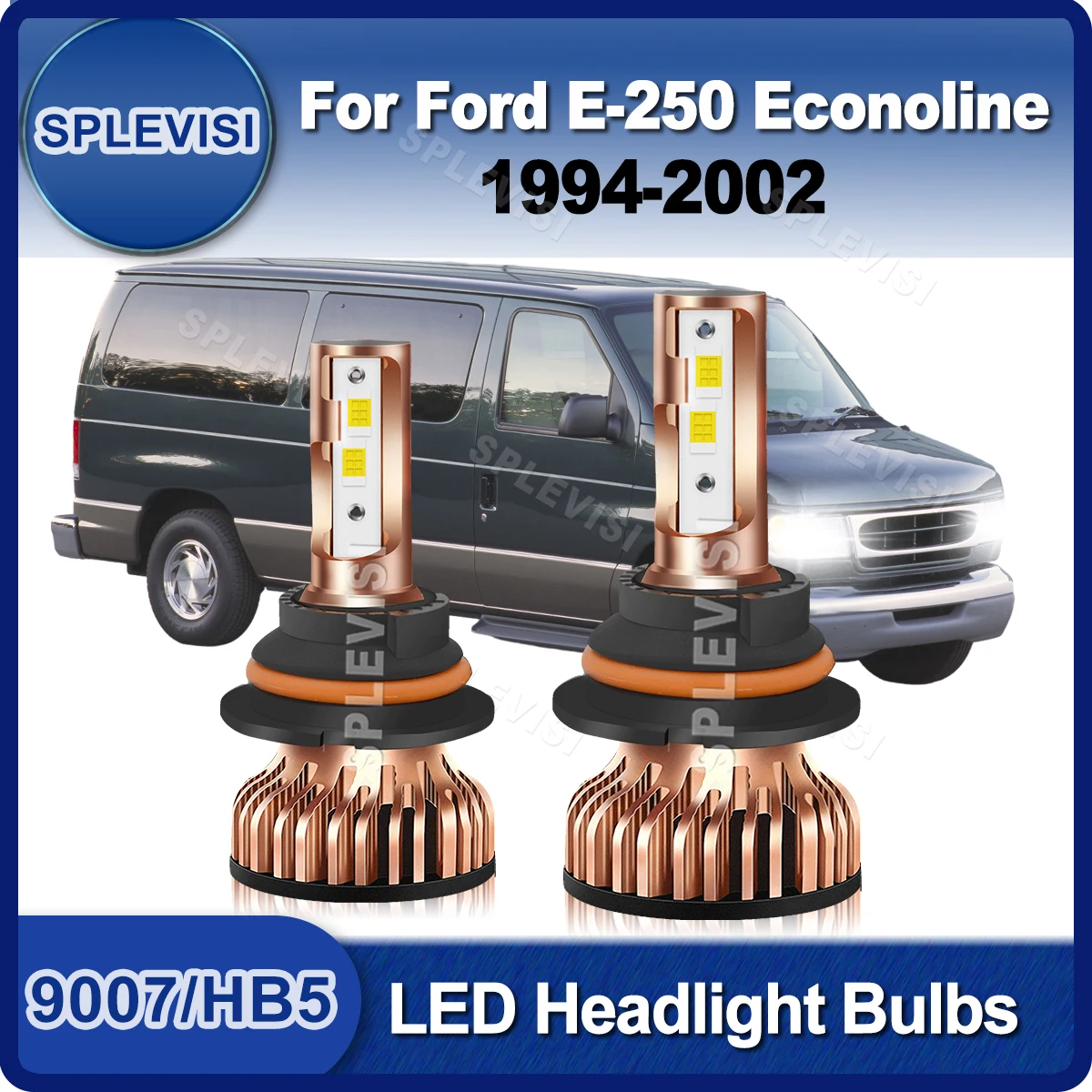 

Plug And Play 9007/HB5 LED Headlight Upgrade Bulbs For Ford E-250 Econoline 1994 1995 1996 1997 1998 1999 2000 2001 2002