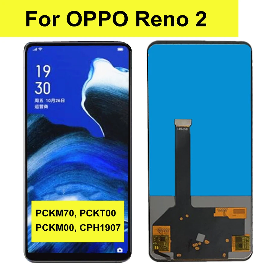 

6.5" TFT For Oppo Reno2 LCD Display Touch Screen Digitizer Assembly For OPPO Reno 2 lcd PCKM70 PCKT00 PCKM00 CPH1907