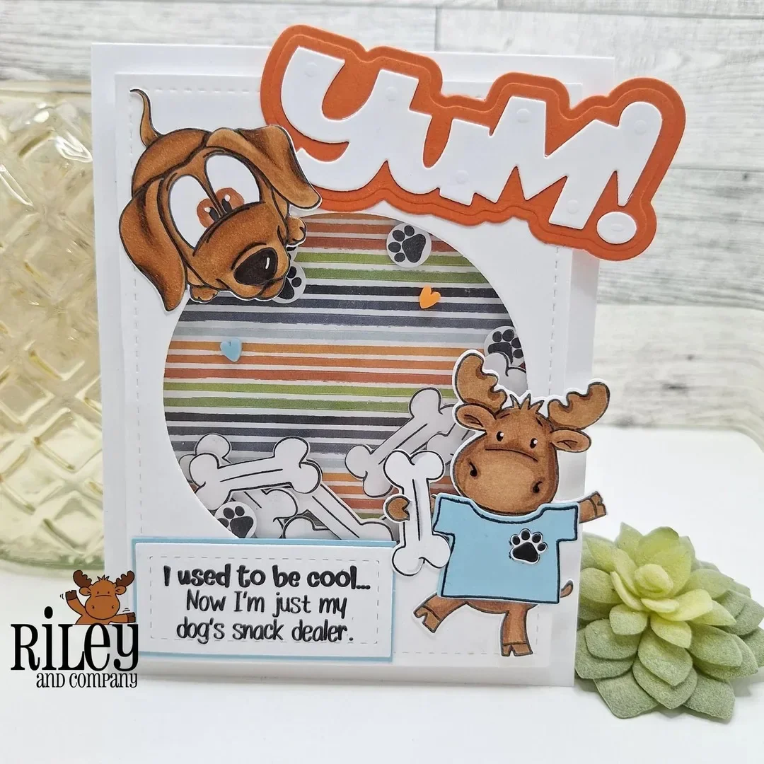 Funny Bones If I Shenan Once Clear Stamp Cutting Dies For DIY 스크랩북 공예 제작자 사진 앨범 템플릿 수제 장식
