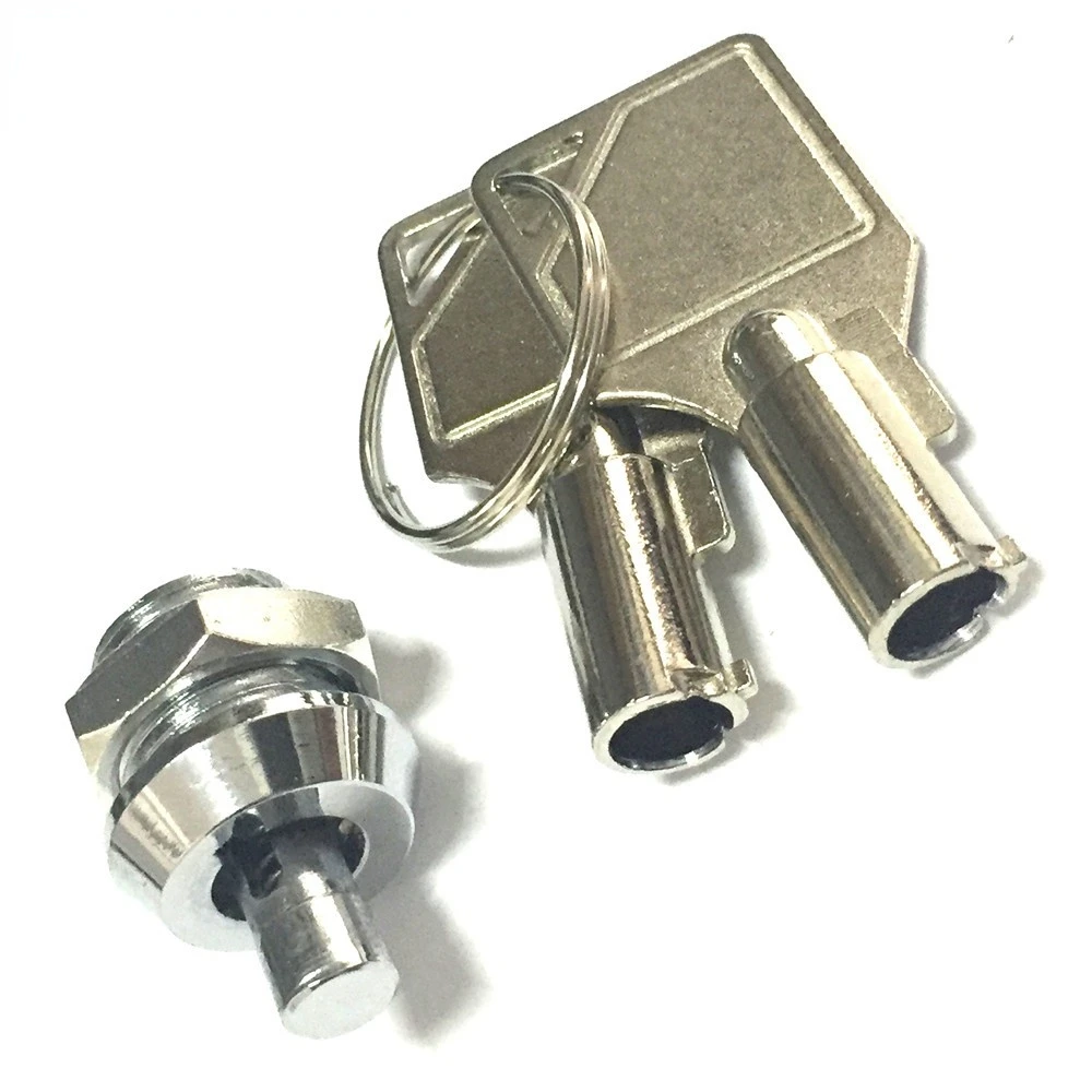 Household Push Cabinet Lock with Tubular Key for Jewelry Box Drawer Equipment Lock Cylinder Furniture Hardware Accessories
