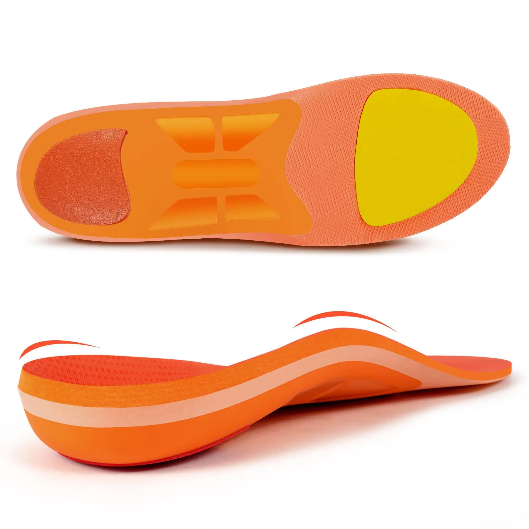 Plantar Fasciitis Flat Feet Orthopedic Insole Pain Relief Arch Support Insoles Men Women Absorb Shock Work Boot Inserts