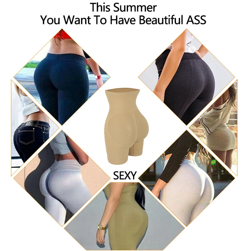 Women High Waist Body Shaper Shorts Sexy Butt Lifter Panties Seamless Enhancer Shapewear Briefs Underwear Tummy Control Panties