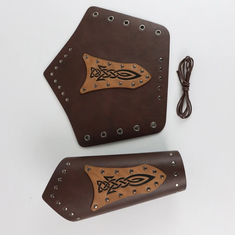 Cosplay Wrist Gauntlet Men Middle Ages Gauntlet Cosplay Bracer Wristband for Men