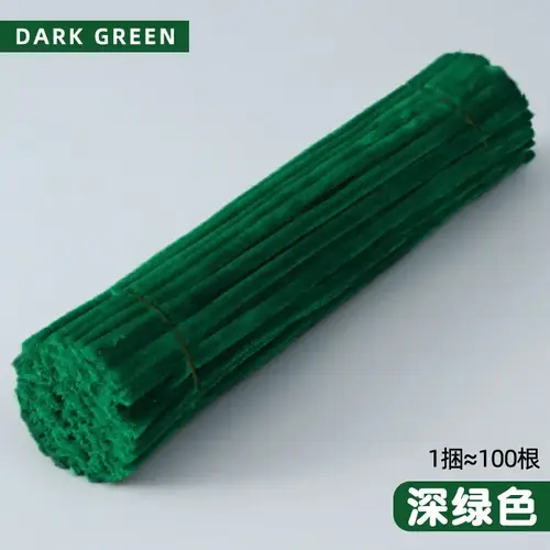 100/50Pcs Chenille Stems Bulk 22 Colors Chenille Pipe Cleaner Stems Kids Art and Crafts Projects and Decorations(6 mm x 12 inch) - Image 14
