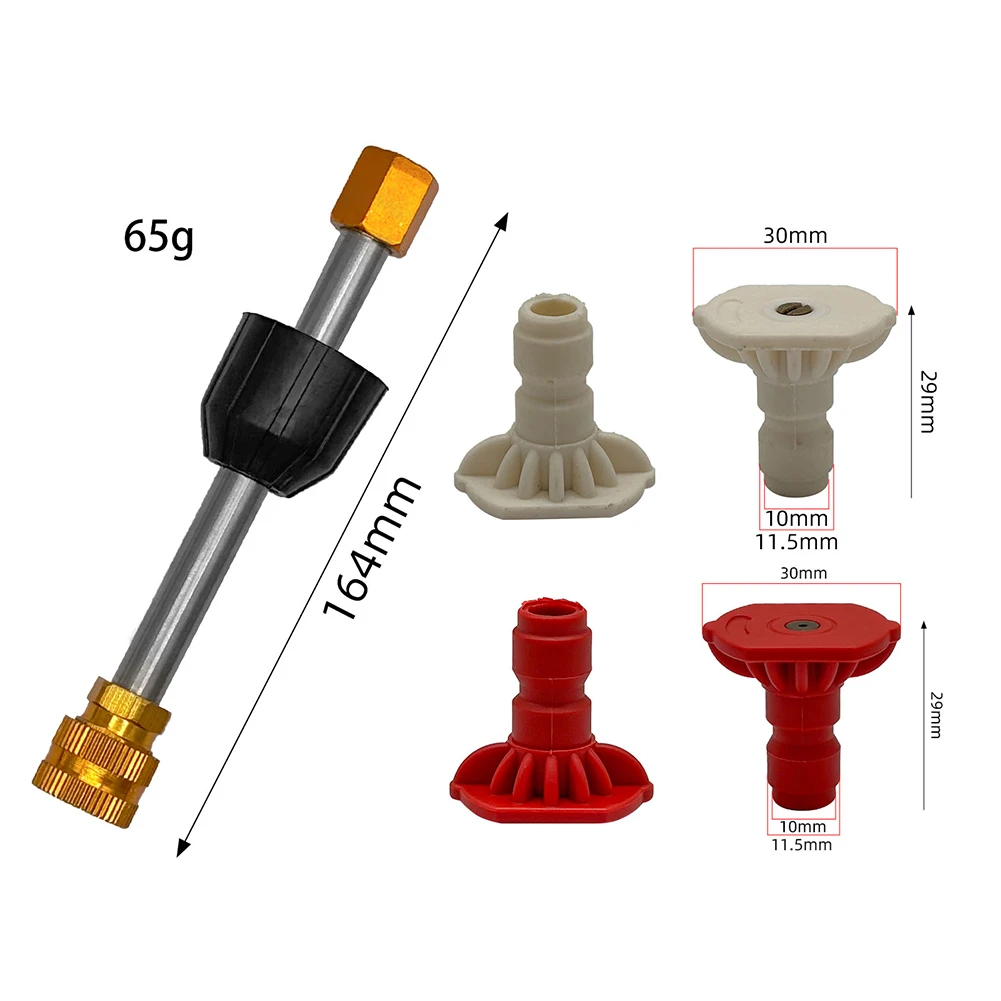 1Pcs Hochdruckreiniger Spray Lance Auto Waschmaschine Verlängerung Lance Düse Schnell Anschluss Power Washer Schlauch Für Reinigung Werkzeug – Detail 6