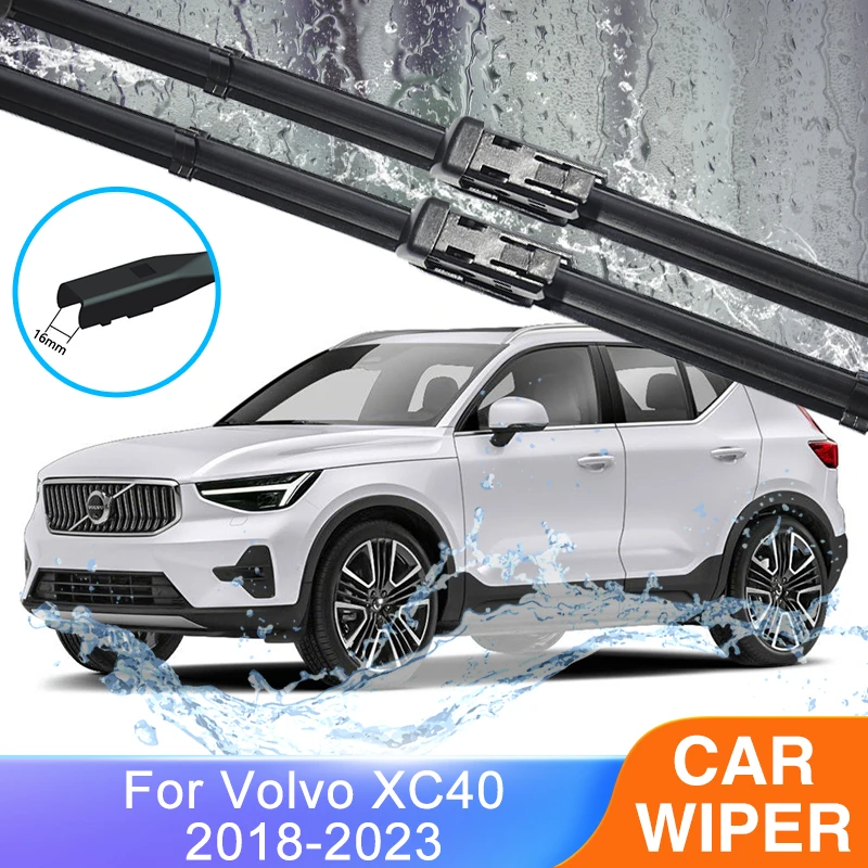 For Volvo XC40 C40 20182023 Front Rear Wiper Blades Set Kit Windshield