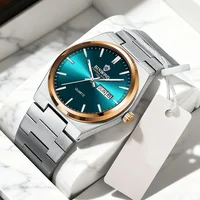 BINBOND High Quality Watches For Men Stainless Steel Waterproof Luminous Man Watch Date Week Luxury Business Quartz Men's Watch