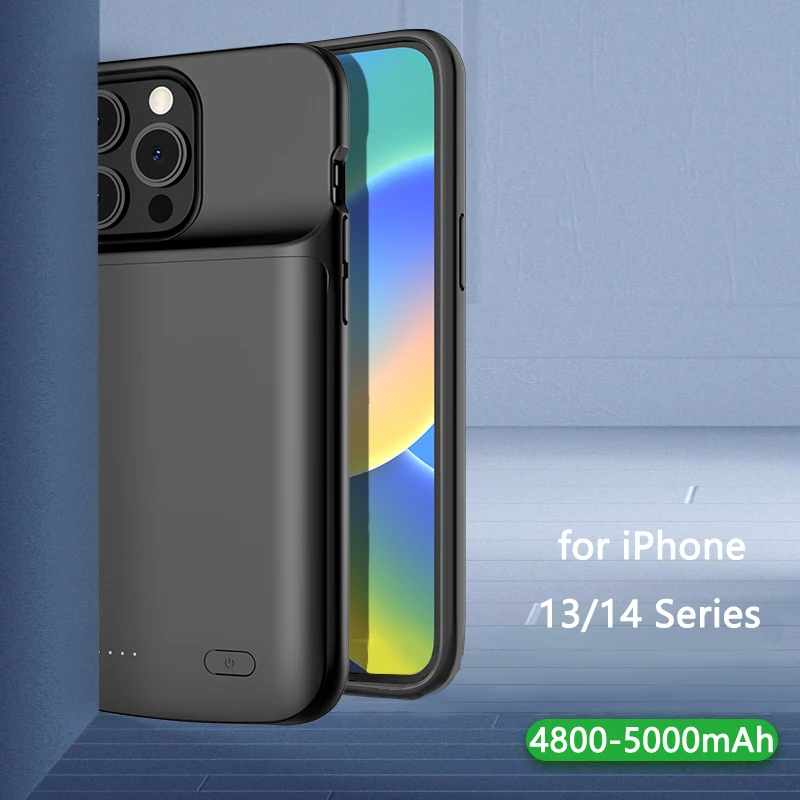 Power Bank Battery Charger Case for iPhone 14 14Pro 14 Pro Max 13 13Pro 13 Pro Max 12 Pro Max Battery Case for iPhone 14 Plus 13