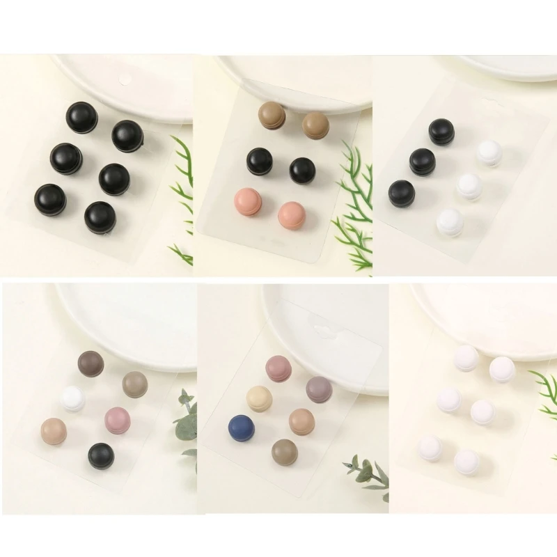 4 Paia Spilla Magnetica Hijab Clip Sciarpa Seta Musulmana Fibbie