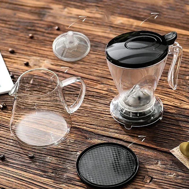 Glass Pour Over Coffee Dripper with Removable Filter