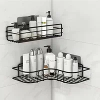 Bathroom Supplies Floating Wall Shelf Metal Organizer