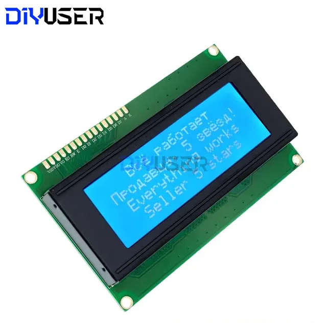 DIYUSER LCD2004 + I2C LCD2004 20x4 2004A синий зеленый экран символ ЖК-модуль адаптера последовательного интерфейса IIC для Arduino 4