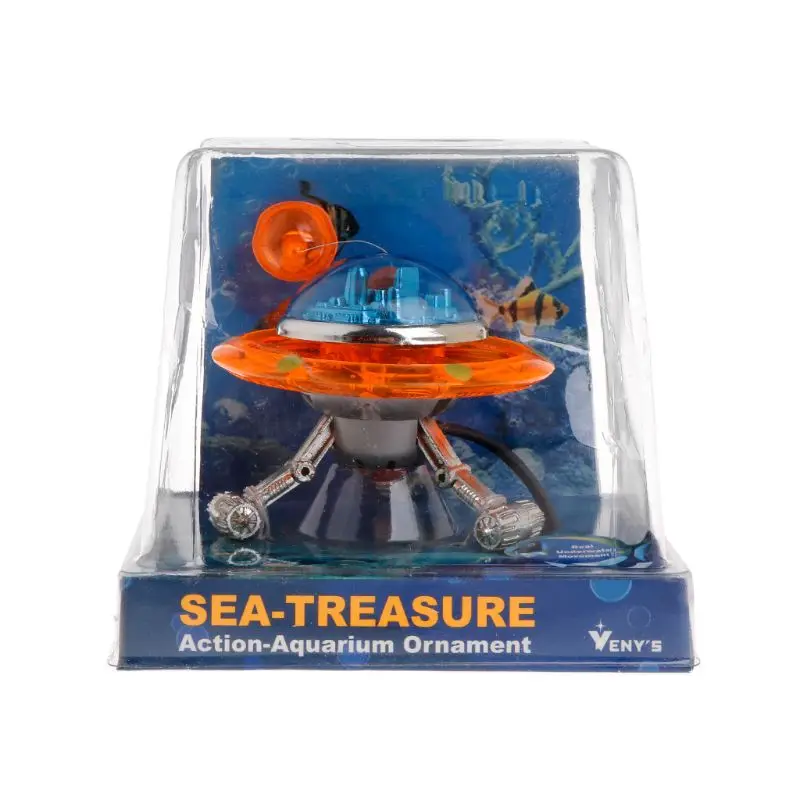 

Aquarium Decor UFO Ornament Aquatic UFO Random Color for Tank Landscaping Artificial Hiding Spot Drop shipping