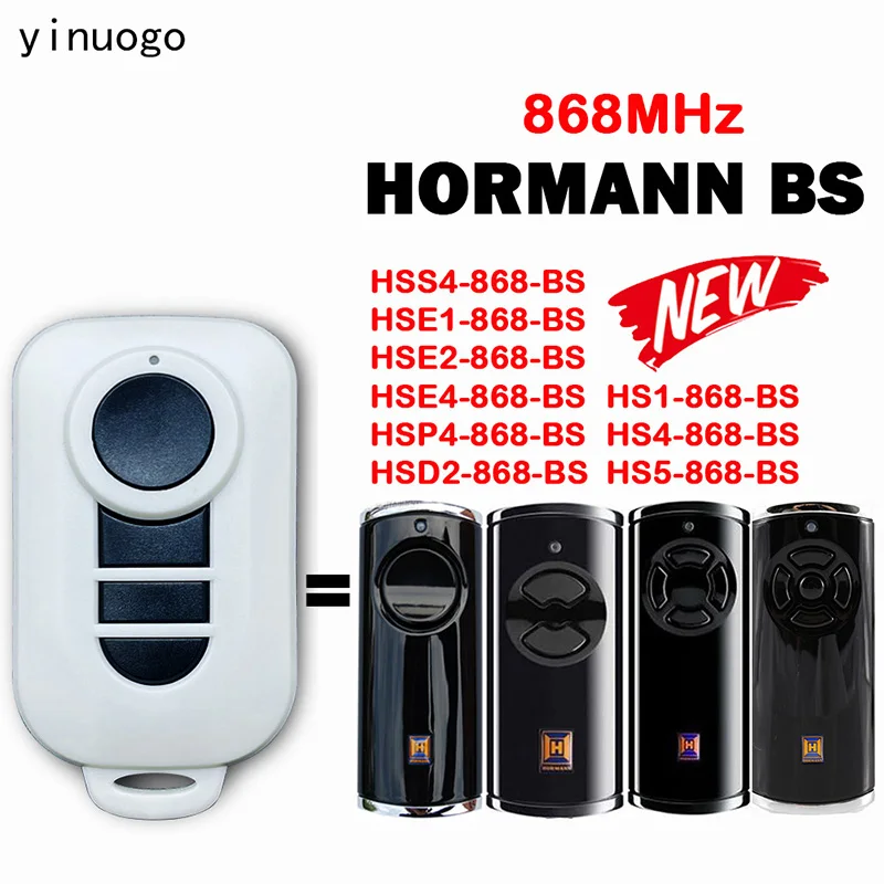 HORMANN HS1 HS4 HS5 868 BS 원격 제어, HORMANN HSE1 HSE2 HSE4 HSS4 HSP4 HSD2, 868mhz 차고 도어 원격 제어 게이트 오프너