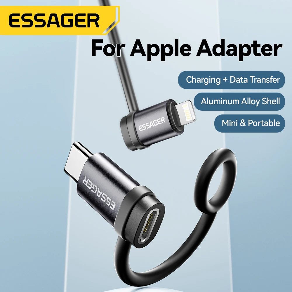 Essager Lightning to USB-C 3A Fast Charging OTG Adapter