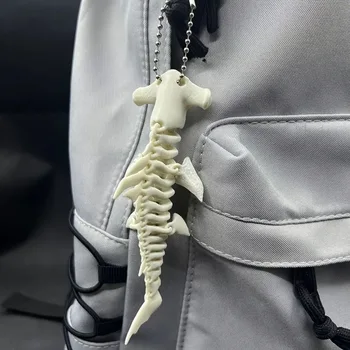 portachiavi scheletro squalo portachiavi per portachiavi auto donna uomo borsa ciondolo portachiavi gioielli fai da te regali