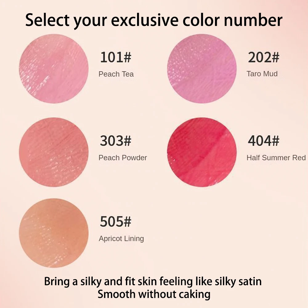 Rouge Air Feeling Trimming Small And Light Natural Three-dimensional Make Up Water Mist Blush Cream Brighten Delicate And Smooth