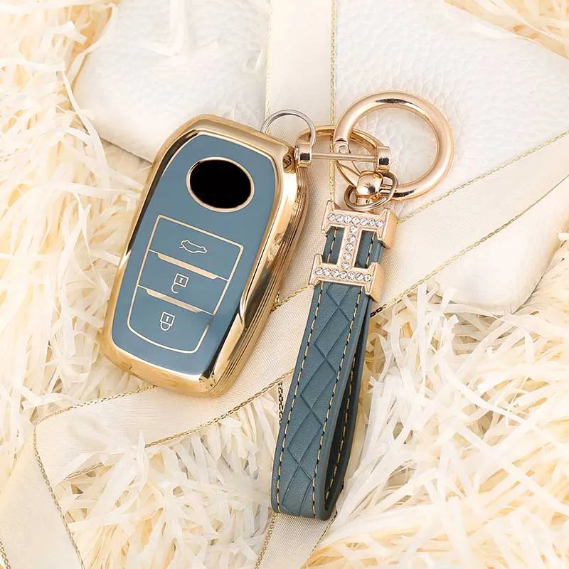 Supporto per custodia portachiavi per Auto a distanza per Toyota CHR Prado Prius Camry Corolla RAV4 2017 2018 2019 2020 accessori Auto portachiavi - Sc8c3f6416b7940f7bcccd500779e674bn