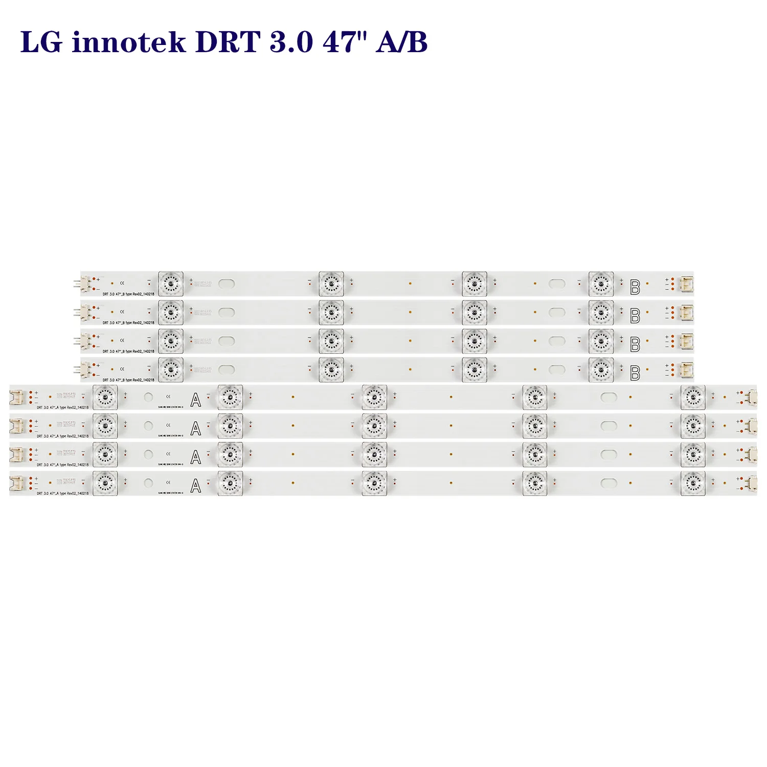 8 pcs/set LED podsvícení svléknout se pro LG 47LB563V 47LB561V 47LB5610 47LB582V 47LB5820 47LB5500 47LB550B 47LY330C 47LB585V 47LB650V