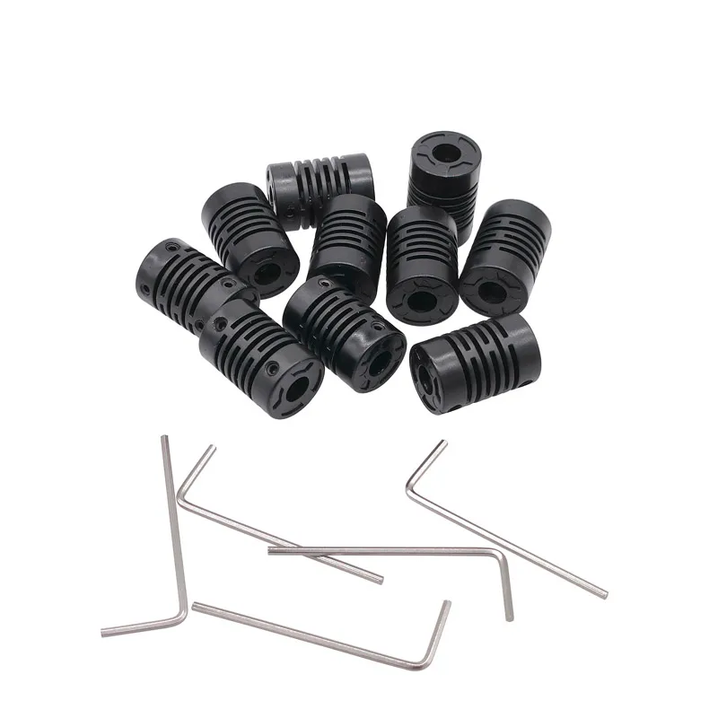 10Pcs Plastic Glass Fiber Shaft Couplings 6-6 4-4 8-8 5-5