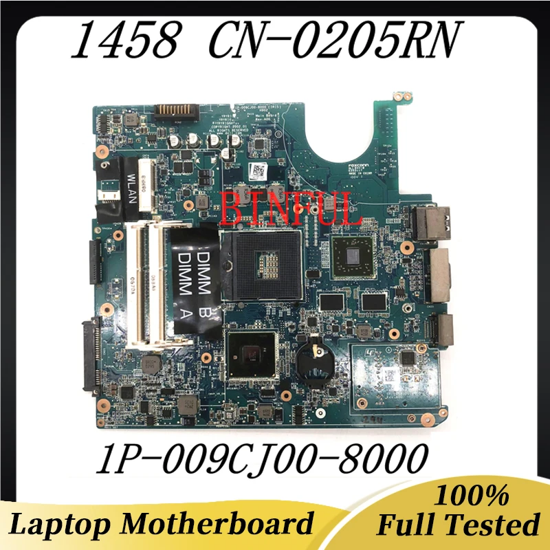 

CN-0205RN 0205RN 205RN Free Shipping High Quality Mainboard 1458 Laptop Motherboard DDR3 HM55 1P-009CJ00-8000 100% Working Well