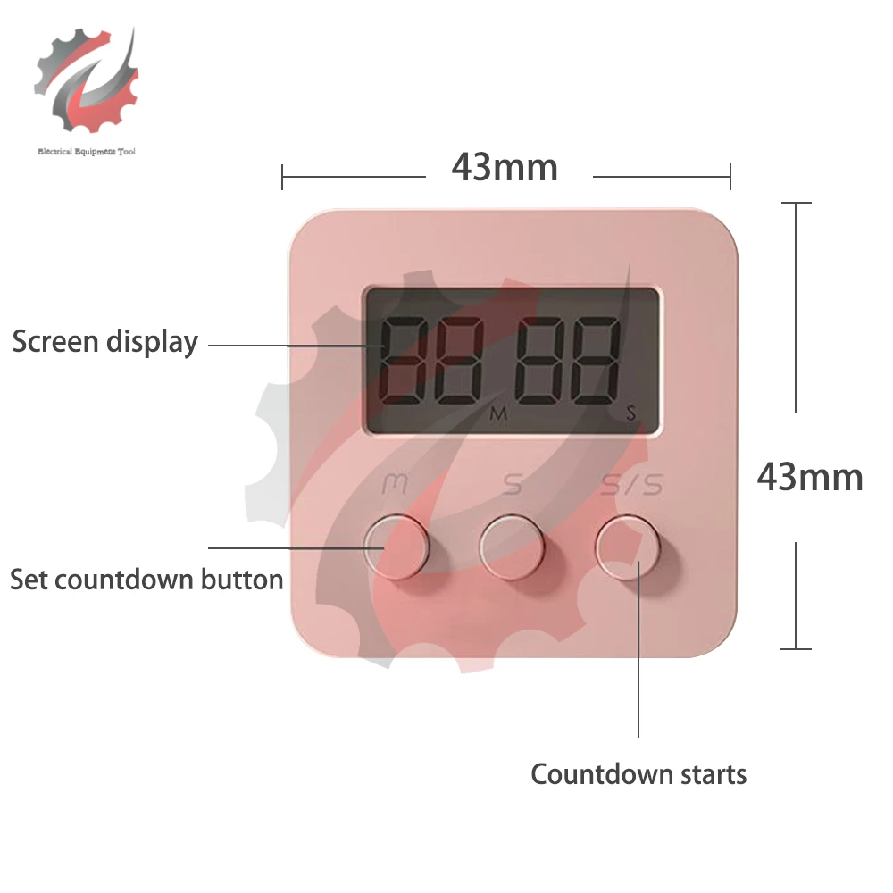 Timer da cucina digitale, conto alla rovescia magnetico, ampio display a LED, per cucina, aula, pasticceria, apprendimento | Leroy Merlin
