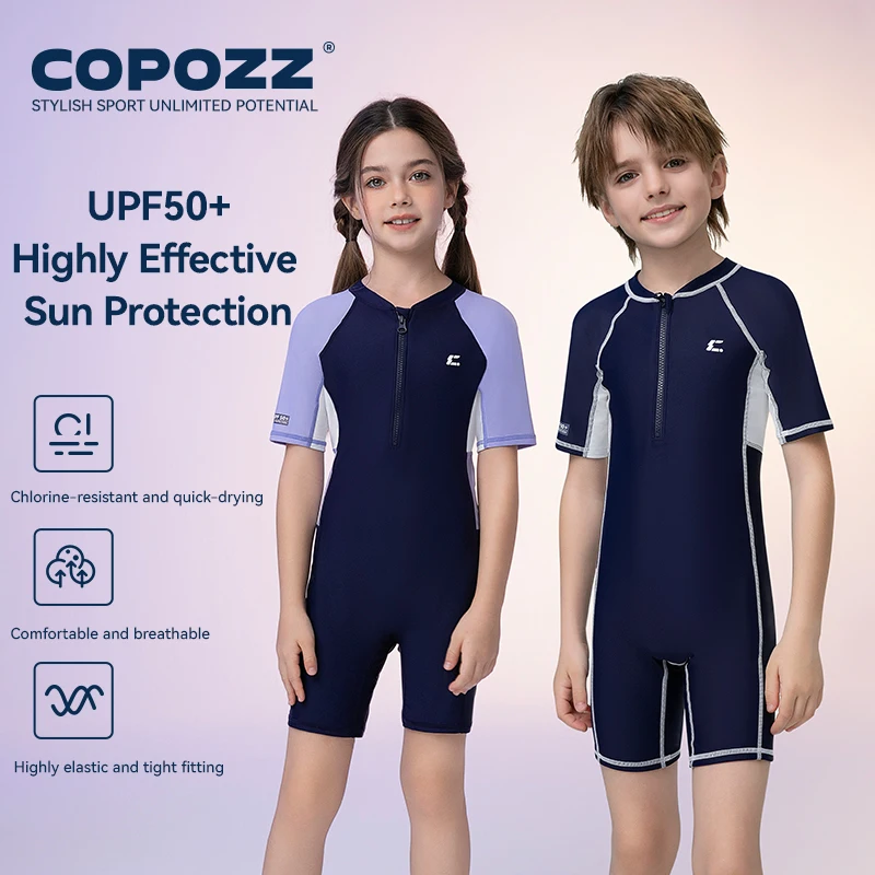 COPOZZ 20502 Costume da bagno per bambini Anti UV Costume intero UPF 50+ Rash Guard - Image 3