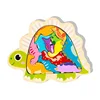 Wooden Animal Jigsaw Dinosaur Puzzle Kids Education Toys Colorful Fruit Transportation Puzzles DIY Fish Jigsaw Board Games 4