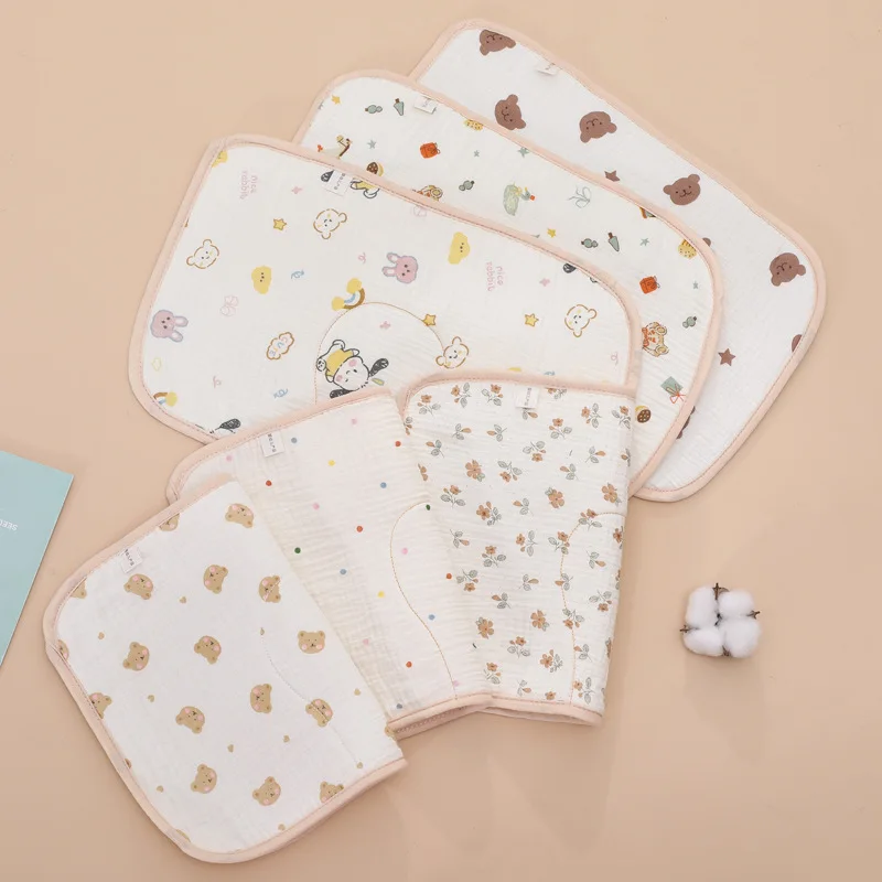 Newborn baby cloud pillow flat pillow cartoon cute anti-spit milk baby