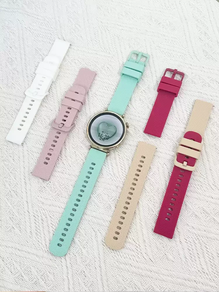 Breathable Sports Silicone Smartwatch Strap - 20mm/22mm Wristband Accessories