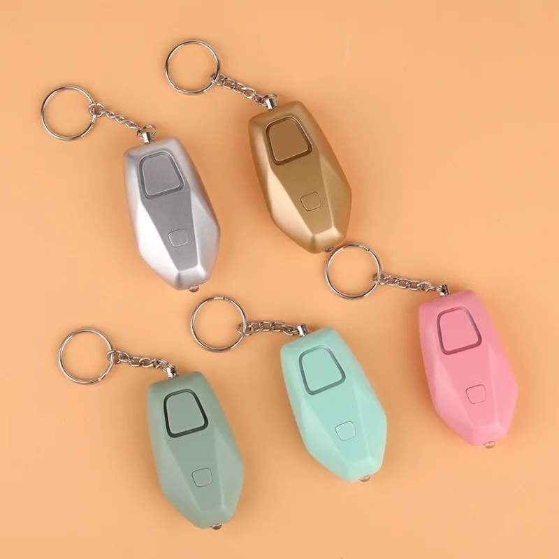 

Self Defense Alarm 130dB Girl Security Protect Alert Personal Safety Scream Loud Keychain Alarm Emergency Charging Alarms