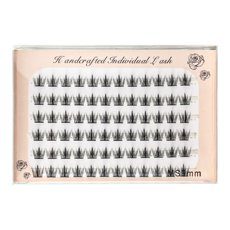 Description Picture 2 of item72 Bundles Single Cluster Lashes individual Fake Eyelashes Natural Mink Eyelash Extension False Eye Lashes Makeup Tools