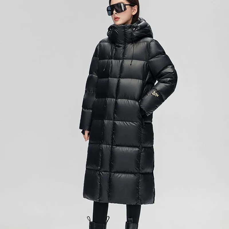 Femmes vêtements 2025 nouvelle mode chaud à capuche femmes vers le bas Jackek hiver blanc canard vers le bas épaissi noir femmes doudoune H386
