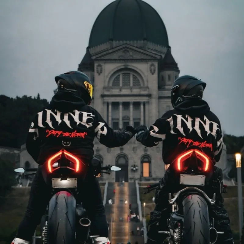 Men's Gothic Sinner Letter Printed Hoodie Trendy Street Style Unisex Fashion Hoodie Y2K Punk Hip Hop Loose Hoodie New Style