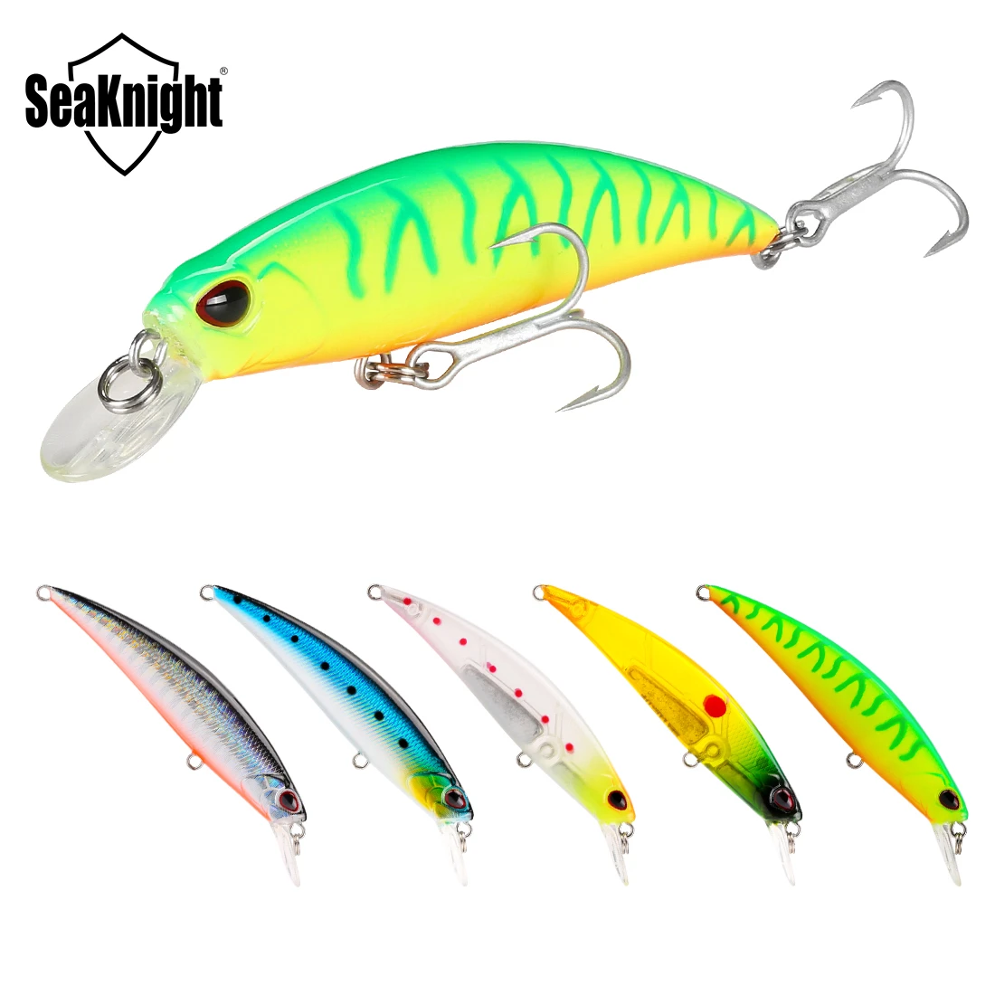 スキニー 釣り用のハードベイト 魚を捕まえるためのルアーのパック ミノー釣り道具 9 5g 70mm 5個 Seaknight Minnow Sinking Minnowfishing Tackle Aliexpress