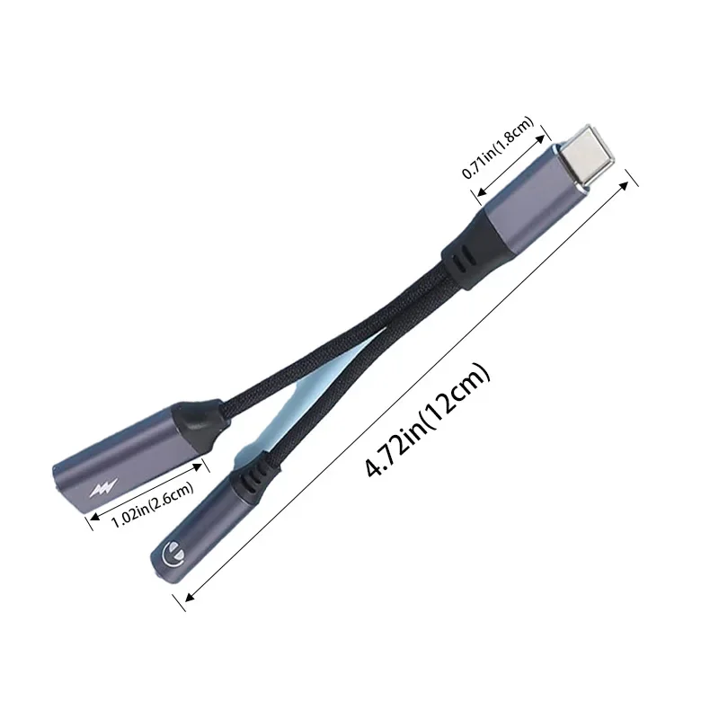 Dual Function USB-C to 3.5mm Audio Adapter