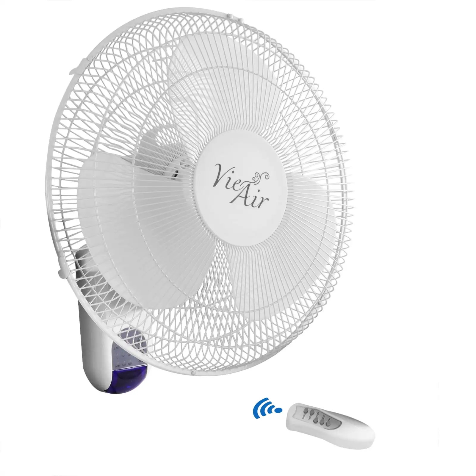 

Vie Air 16 inch Plastic Wall Fan with Remote Control in White
