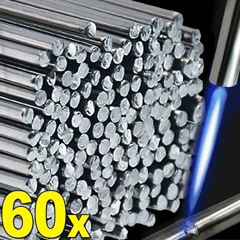 

60/10pcs Low Temperature Easy Melt Aluminum Universal Welding Rods Cored Wire Solder Weld Bar Repairing Agent Kits 1.6/2.0/2.5mm