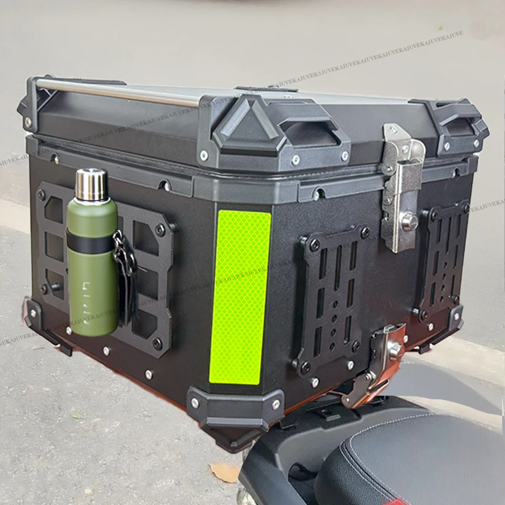1PCS Motorrad Molle Panel Für Stamm Lagerung carbon Stahl Wasserdichte Taktische Universal Seite Box Organizer Modulare Lagerung – Detail 7