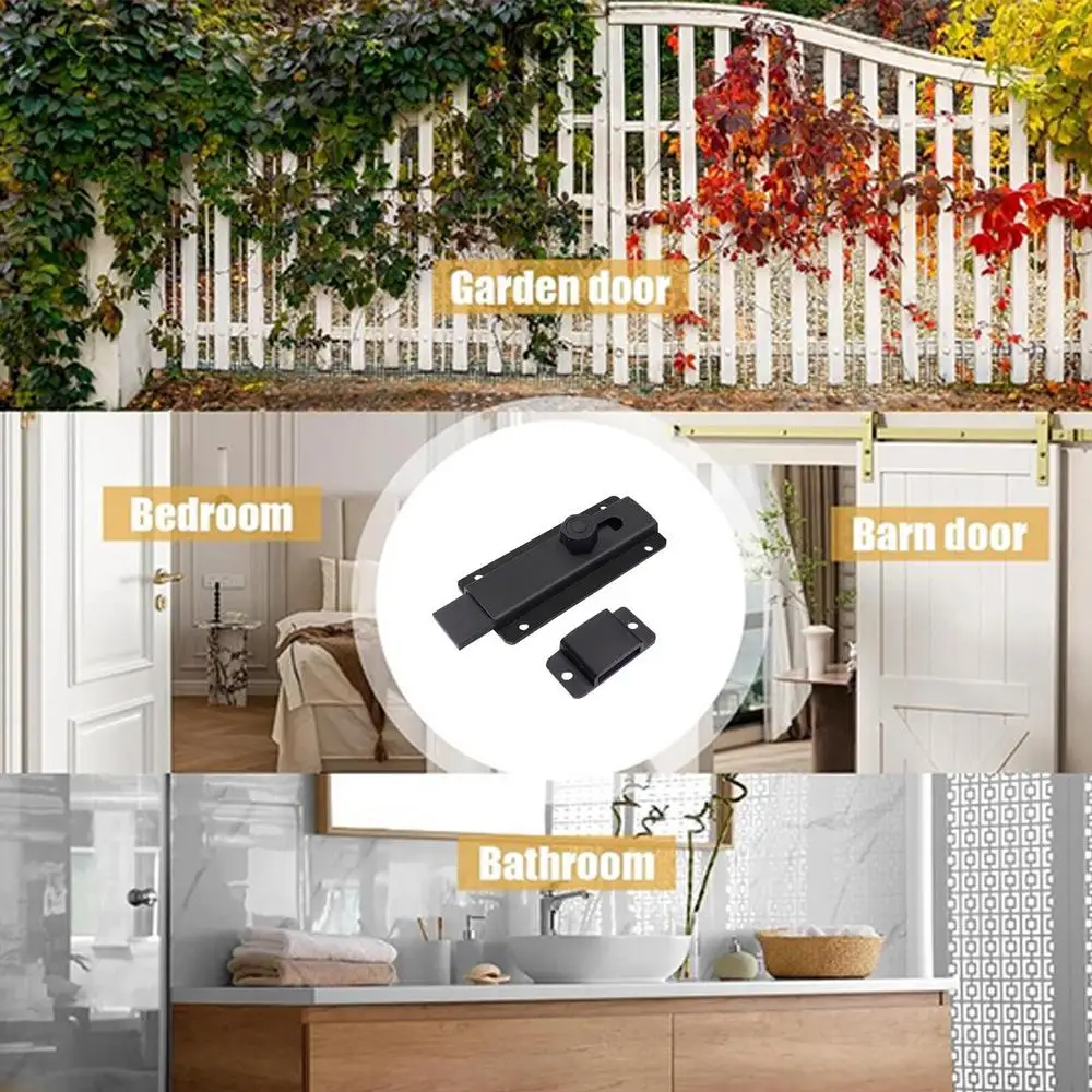 Description Picture 6 of itemLatch Locks For Inside Door Thickened Sliding Door Latch Interior Door Latch Versatile Sliding Door Lock Latch Barn Door Latches