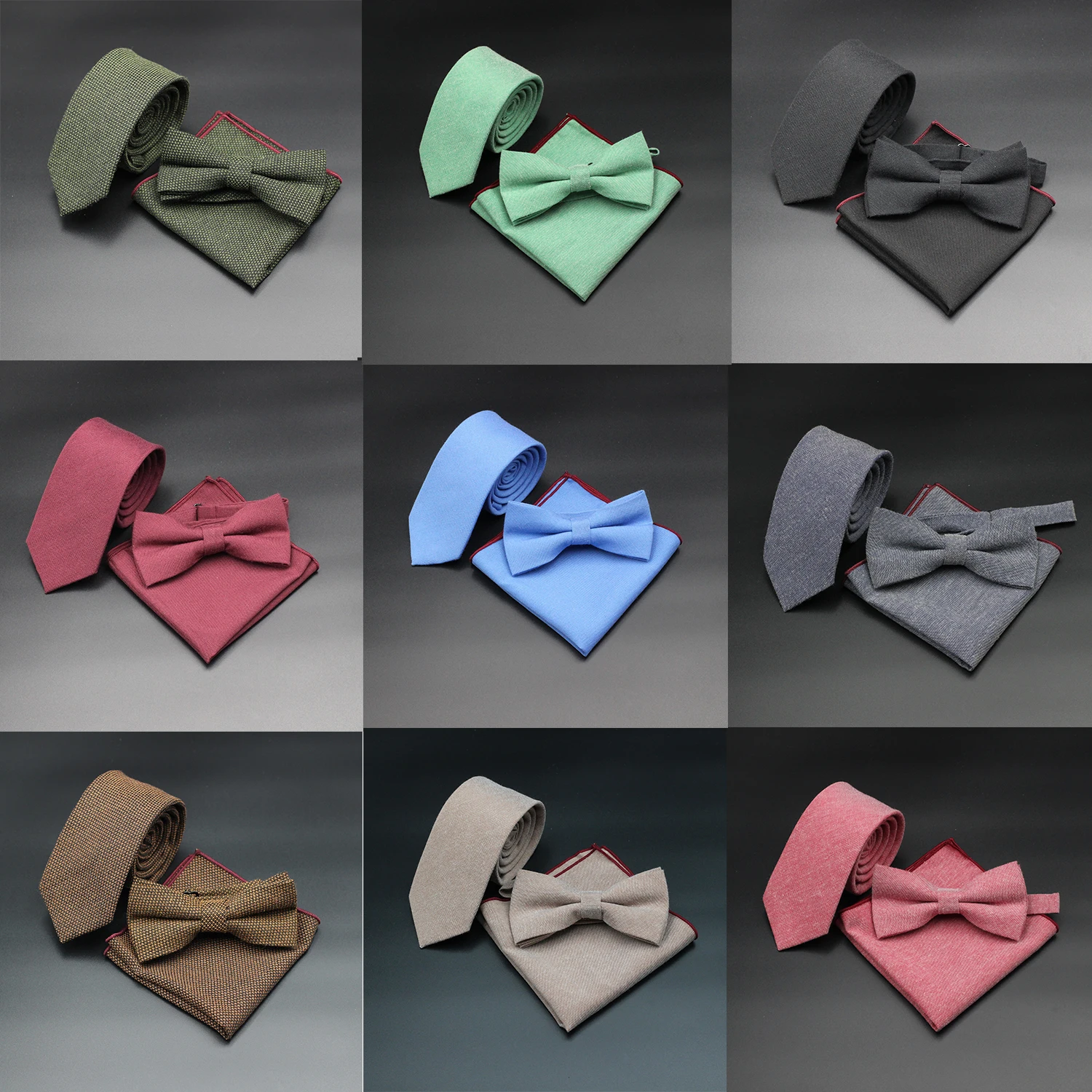 

New Men's Solid Color Tie Skinny Casual Anti-wrinkle Necktie For Wedding Suit Neckties Pink Blue Grey Ties Cravat Gift Accessory