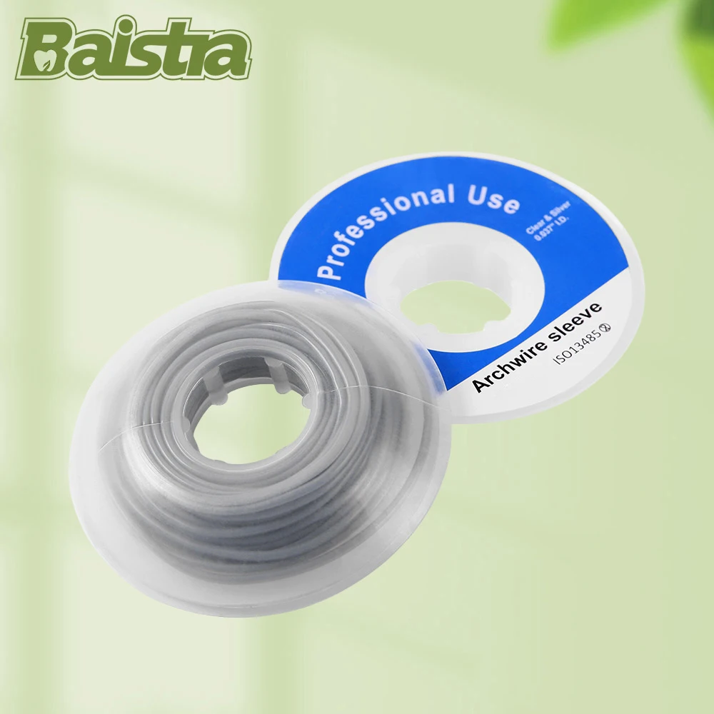 

Dental Orthodontic Archwire Sleeve Tubing Dentistry Plastic Cannula for Arch Wires Rotary Torsion Pad for Brackets Brace 5m/Roll