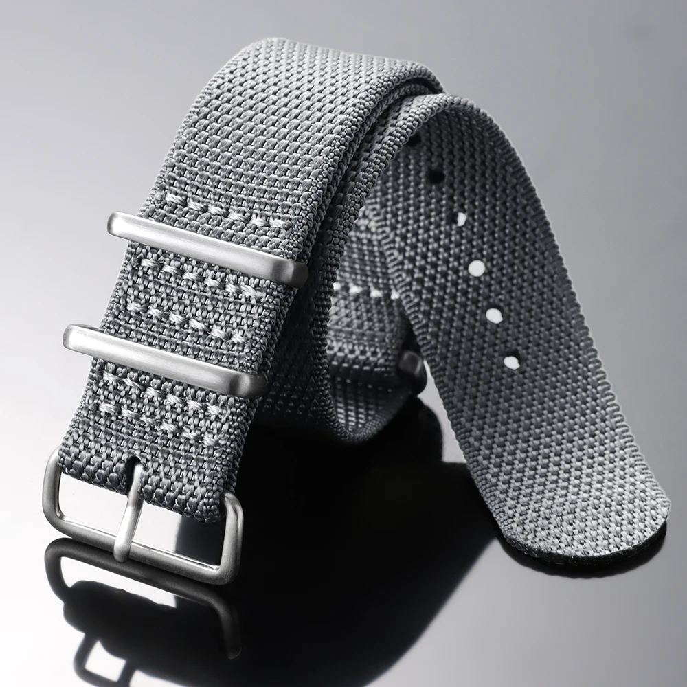 Premium Woven Nylon Men's Sport Watch Strap - High-Quality Fabric Band