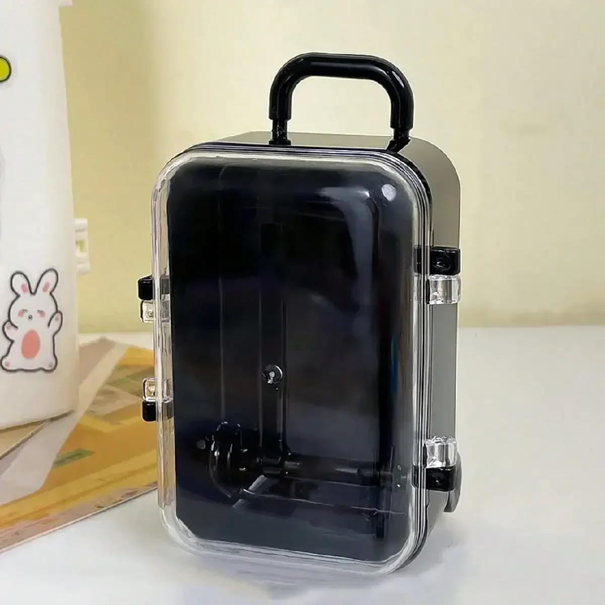 Labubu Mini Storage Box 17cm Transparent