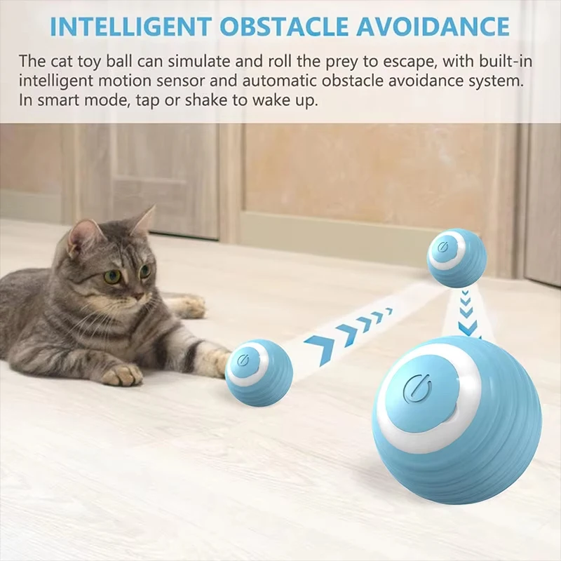 Xiaomi Rechargeable Smart Pet Ball Dog Cat Toy With Cool Lights Wear-resistant And Bite-resistant Intelligent Obstacle Avoidance 4