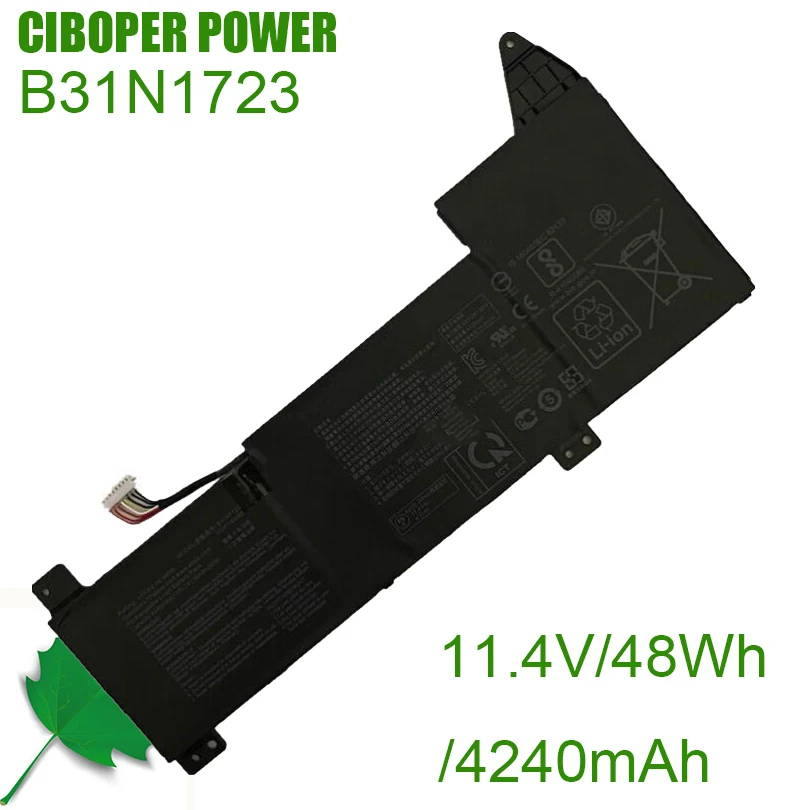 

CP Original Battery B31N1723 0B200-02850000 48Wh For VivoBook K570UD K570ZD R570UD R570ZD X570UD X570ZD X570DD F570ZD DM068T